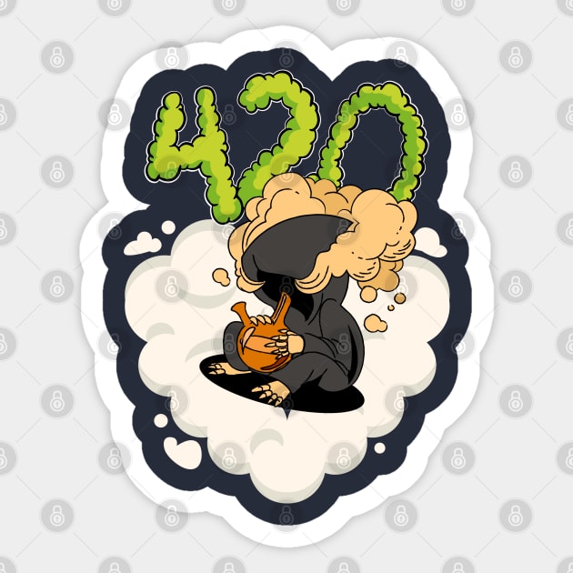 Death flying high Sticker by The Patron